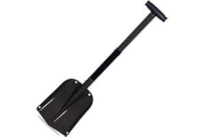 CARTMAN Sport Snow Shovel, Utility Scalable Camping Shovel for Car, Portable Aluminium Shove (Black)