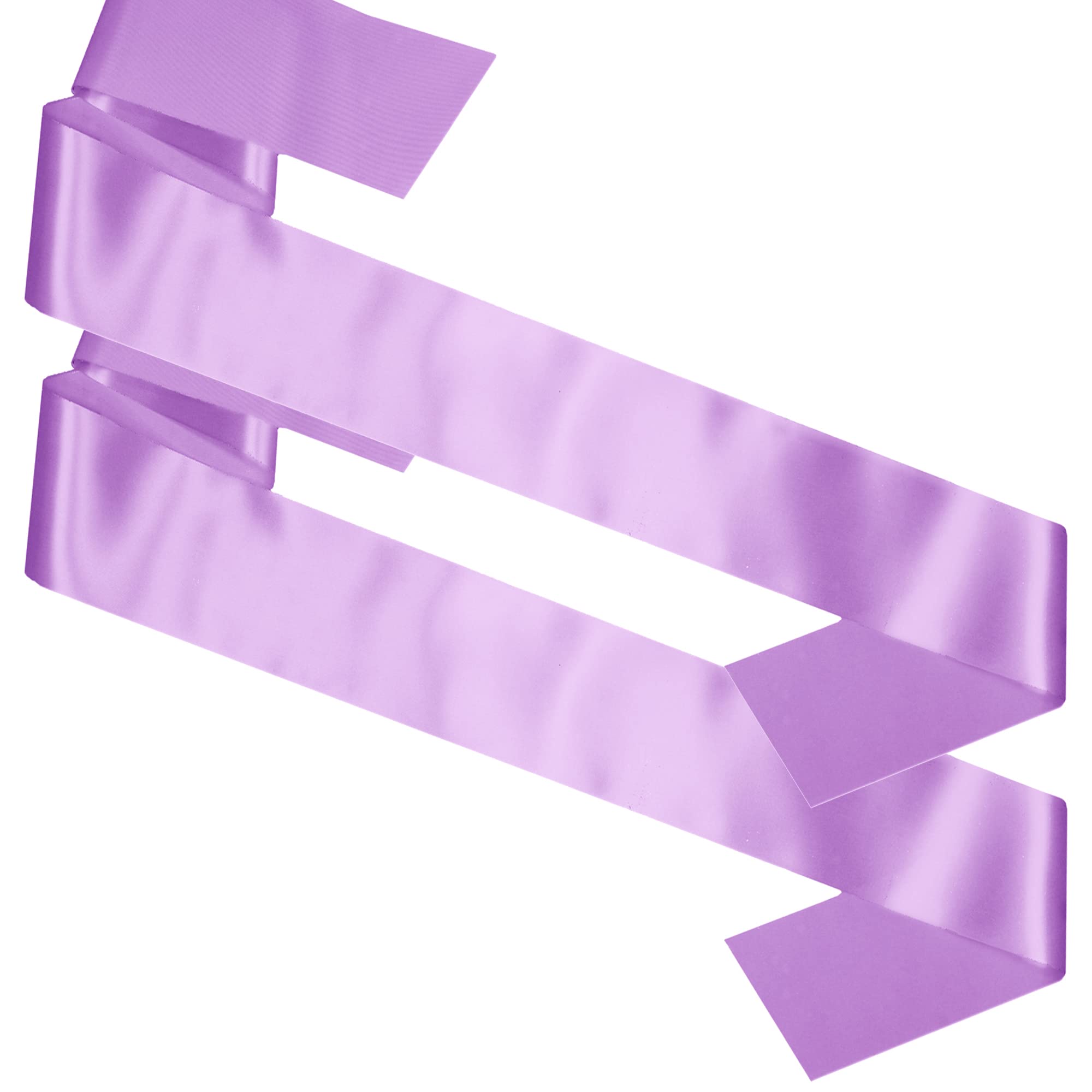 My Pretty Little Gifts Plain Sashes Pack of 2 - Blank Satin Sash - Many Colours - Create and Make your own - DIY Unprinted - Birthday Party Pageant Wedding Hen Party Festival (Lilac)