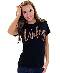 Bride T-Shirt for Wedding - Rose Gold Glam Wifey