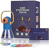 Matteobenni Kids Multifunctional Story Projector, Night Lights Projector Storybook Toy, Educational Toys Gifts for 3-12 Year Old Boys/Girls