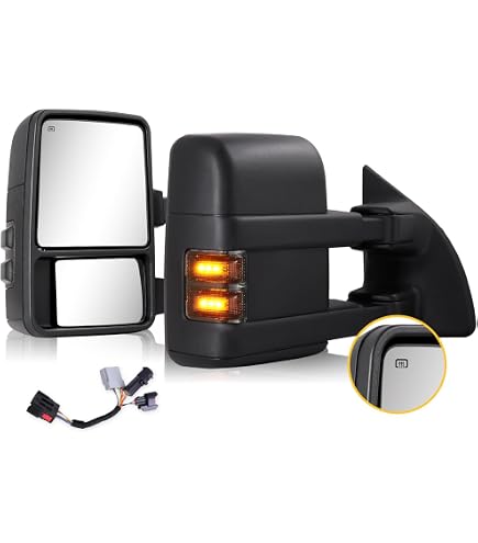 AUTOSAVER88 Driver Side Towing Mirror For 2008-2016 Ford F250 F350 F450 F550 - Power Adjustable, Heated, Turn Signal - View #9