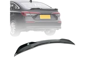 Lilvduybz Spoiler Wing Compatible with Honda Civic Sedan 11th 2022-2025, Rear Tail Trunk Wing Spoiler Lip, ABS Rear Trunk Win
