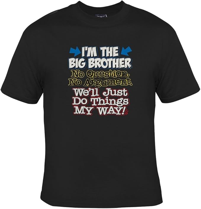 I'm The Big Brother Youth TShirt, Black , Large Clothing