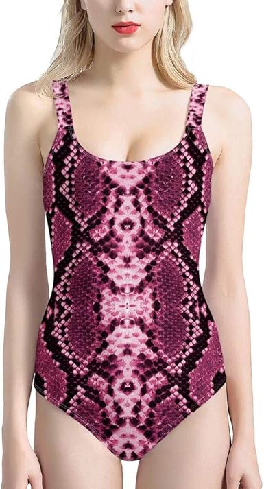 pink snakeskin one piece
