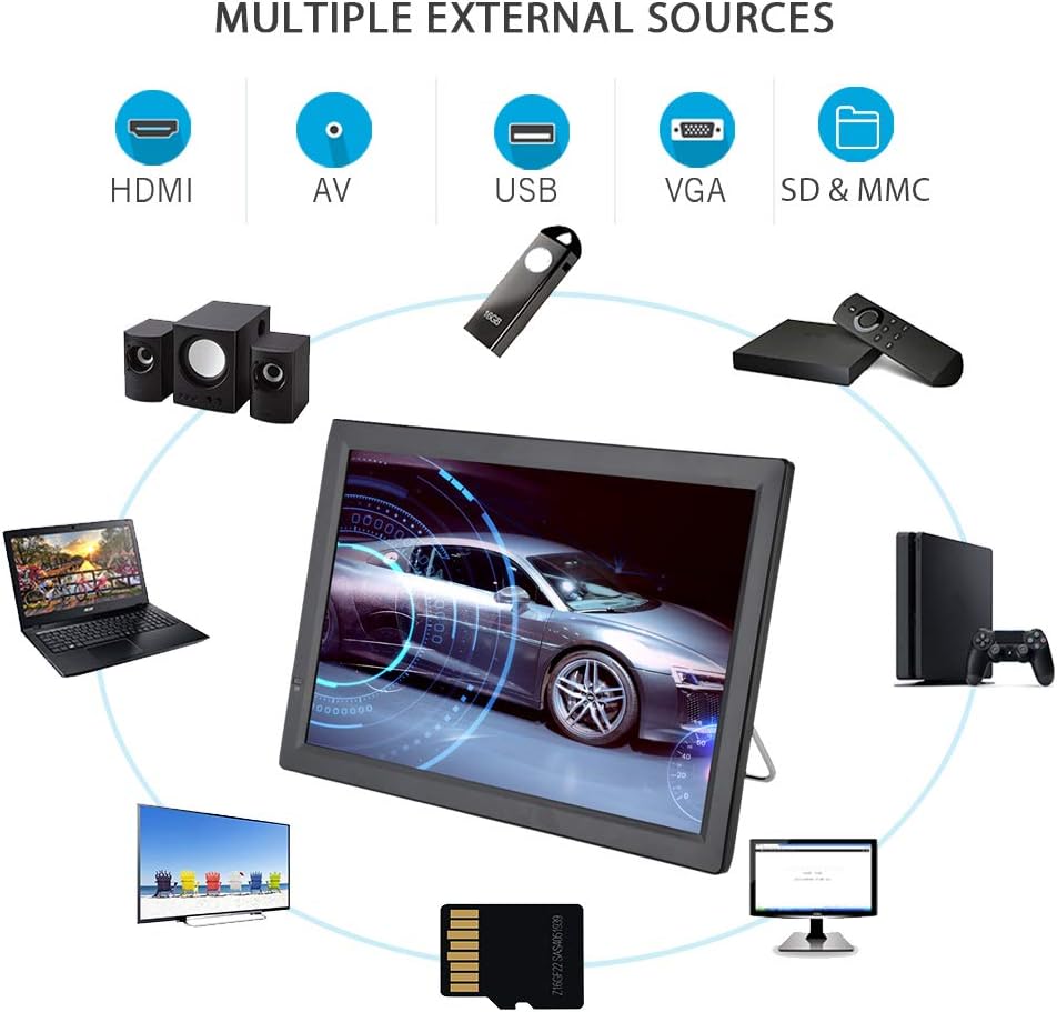 Garsent Digital TV, Small Portable TV with Freeview, Support USB Port, SD/MMC Card - Image 4