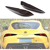 Fgtagtal Car Taillight Cover Fit for Toyota Supra GR A90 A91 MK5 2019-2026, Smoked Taillight Shell Trim Cover, Rear Tail lamp Decorative Protection Trim, 2Pcs, Transparent Gray