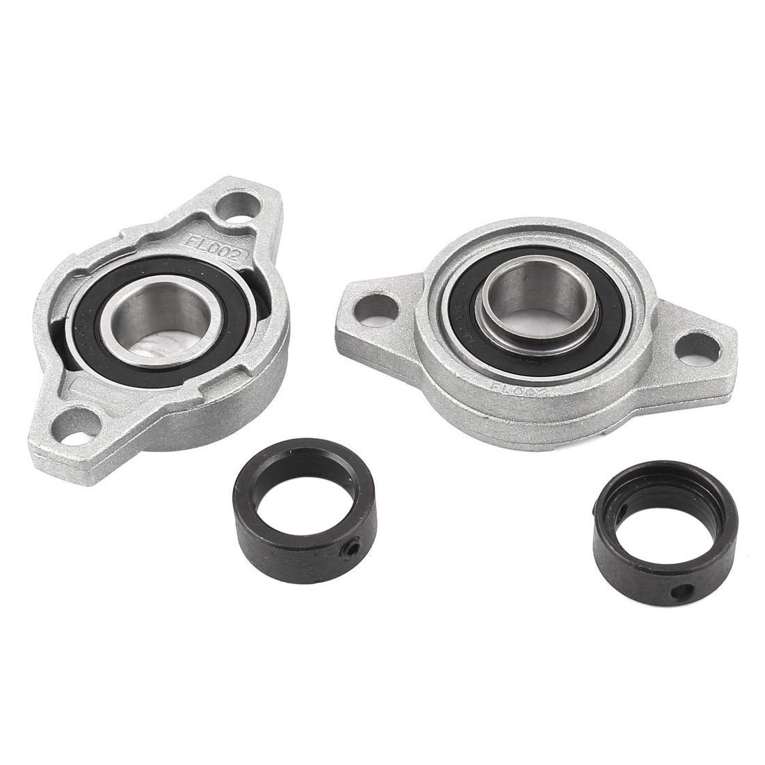 Ochoos New 2 Pcs 15mm Ufl002 Self Aligning Pillow Block Bearing