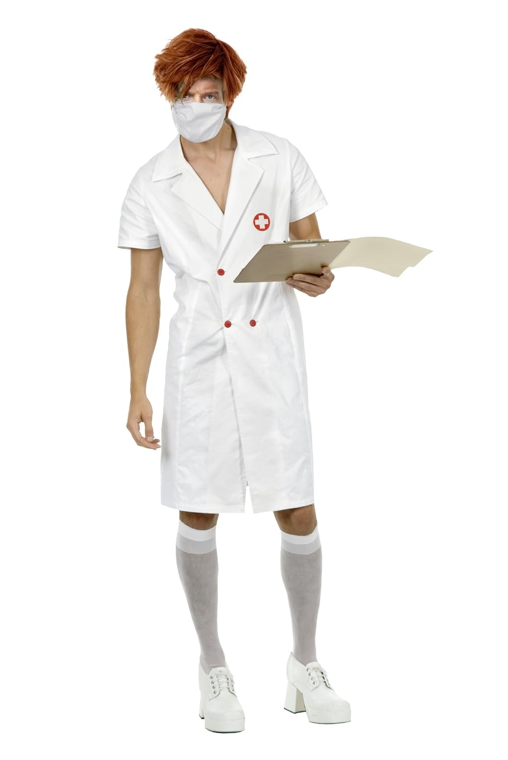 Verkleedkleding unisex MENS WHITE DOCTORS COSTUME MALE HOSPITAL GP