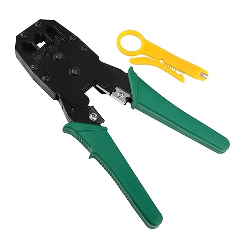 OXYURA 3 in 1 Modular Crimping Tool, RJ45, RJ11 Cat5E/Cat6 LAN Cutter with Cable Cutter
