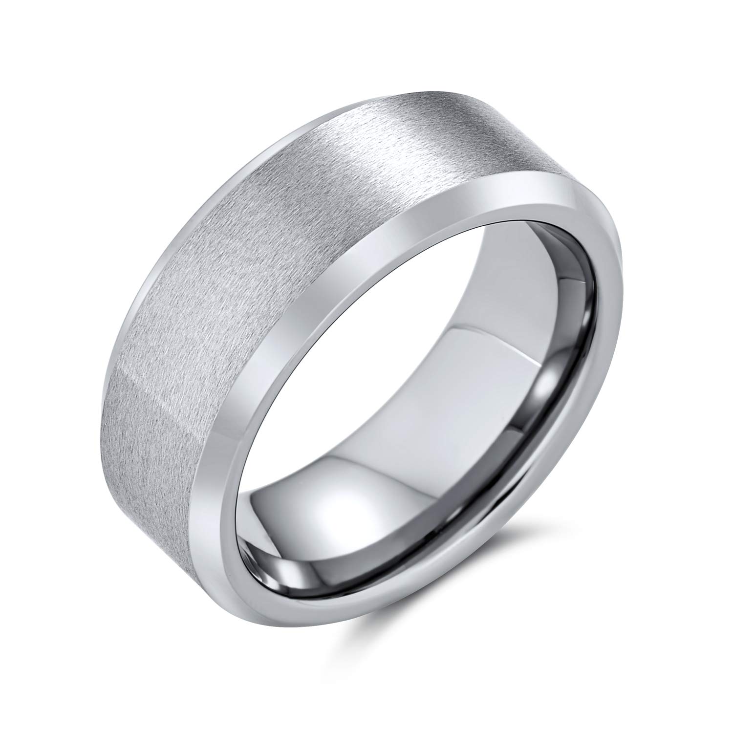 Wide Polished Beveled Edge Brushed Matte Couples
