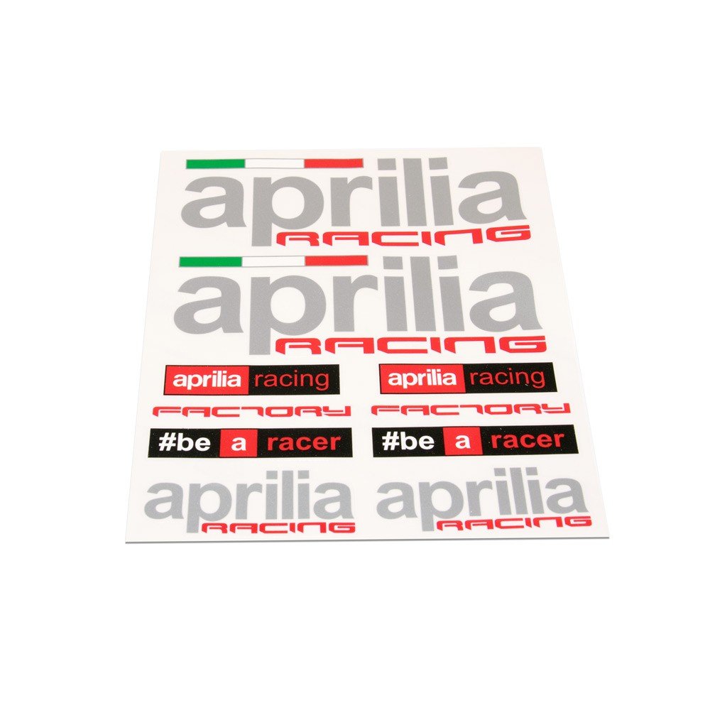 Aprilia Decal Set - Vintage/Retro Yellow Sticker Sheet for Aprilia Bikes