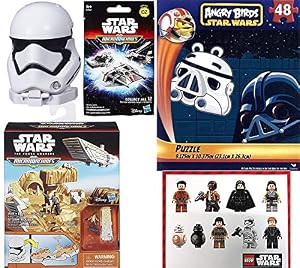 Image of AYB Products MicroMachines Storm Trooper Battle Pack Star Wars The Force Awakens + Starship Vehicles Dark Blind Bag minis Series + Puzzle Angry Birds and Character Stickers