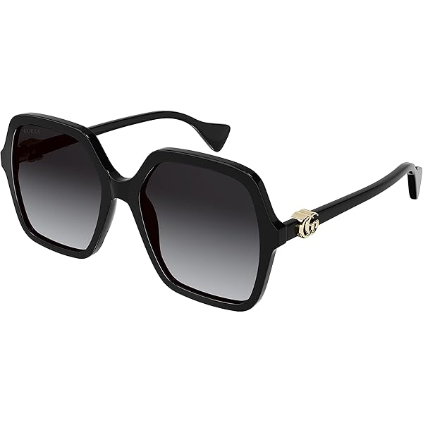 GUCCI サングラス GG1016SK-001 BLACK/ GRAY ユニセックス Gucci Grey Square Ladies Sunglasses GG1016SK 001 58