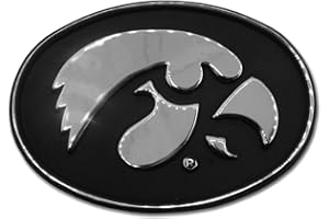 ELEKTROPLATE University of Iowa Hawkeyes Chrome Plated Premium Metal Emblem NCAA College Car Truck Motorcycle Logo