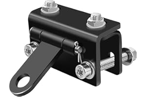 Mtxorvix Universal Snowmobile Bumper Hitch, Adjustable Heavy Duty Steel Snowmobile Sled Trailer Towing Hitch Kit Compatible w