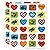 Peaceable Kingdom / Valentine Heart Pack Monster Cars Valentine Cards & Stickers