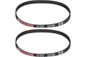 uxcell 2pcs HTD-5M Rubber Timing Belt 110 Teeth, 550mm Pitch Length x 15mm Width x 3.6mm Height, Closed Loop Pulley Timing Belt