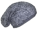 D&Y Women's Lightweight Variegated Zig Zag Loose Knit Skull Cap (One Size)