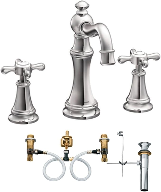 Moen TS421149000 Weymouth TwoHandle High Arc Bathroom Faucet with