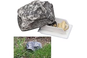 Key Hider Outside, Rock Holder for Outdoor, Hide Your Spare in The Stone, Waterproof for Garden, Backyard, Lawn, Doorway
