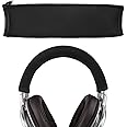 Geekria Flex Fabric Headband Cover Compatible with Sony MDR1A, WH-1000XM5, MDR-1ADAC/1ABT/1AM2/1R/1RNC/1RBT Headphones, Head Top Cushion Pad Protector, Replacement Repair Part (Black)