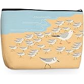 Wenboco Bird Gifts Makeup Bag, Birds Theme Cosmetic Bags Travel Organizer Bag Makeup Pouch, Sister Birthday Christmas Gift for Women Mom Friend, Bird Lovers Gifts for Women