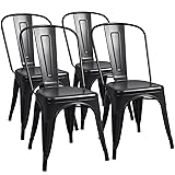 Furmax Metal Dining Chair Indoor-Outdoor Use