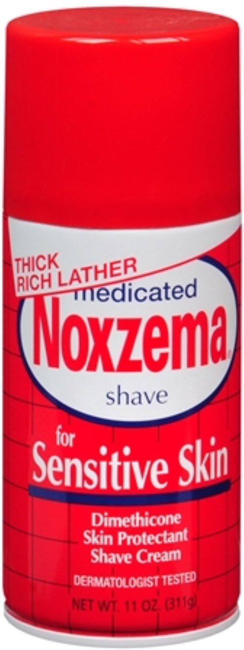 4 Pack Noxzema Medicated Shave Cream for Sensitive Skin 11 oz Amazon