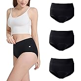 Incontinence Underwear for Women Bladder Leakage, High Waisted Leakproof Underwear, Reusable Period Panties for 3 Pack XXL