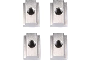 OVENOT T Slot Nuts for Toyota Bed Deck Rail, 4 PCS Stainless Steel Nuts for Tacoma & Tundra Cleats, Tie Downs and Accessories 3/8"-16 Thread 304 Steel