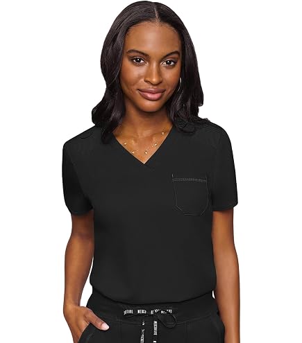 トップス MEDI COMPACT SUMMER KNIT BLOUSE Amazon.com: Med Couture Layers Womens Scrubs Top Rib Knit Neck