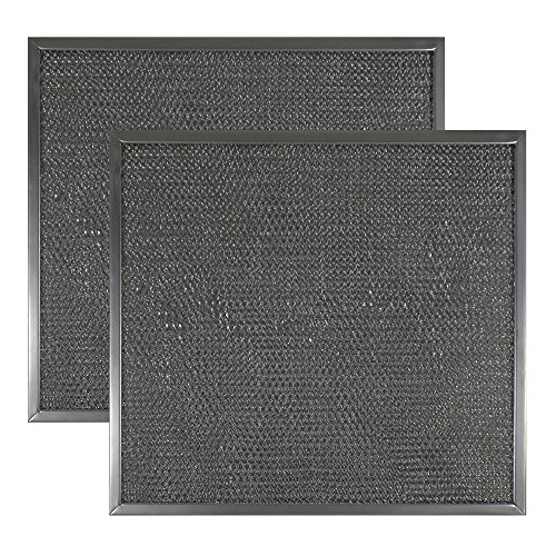 2 PACK Air Filter Factory 9 X 9 X 3/8 Range Hood Aluminum Grease Filters AFF92-M