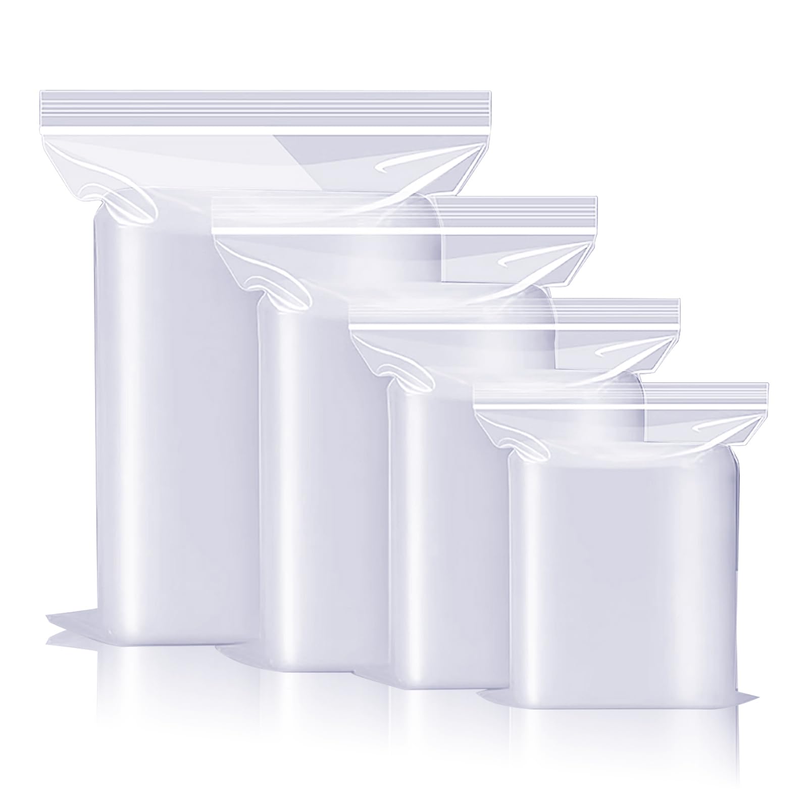 Resealable Grip Seal Bags, Clear, 35x45cm, 30PCS - Ideal for Storage of Nuts, Grains, Collectibles, Clothes