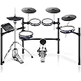 HAMPBACK ACE-360 Electric Drum Set with 8'' Drum Pads, 3x12" Cymbals with Choke, 12" Independent Hi-hat, 5" Bass Drum, 52+ Drum Kits and 918 Sounds, Bluetooth Connection, Suitable for Advanced