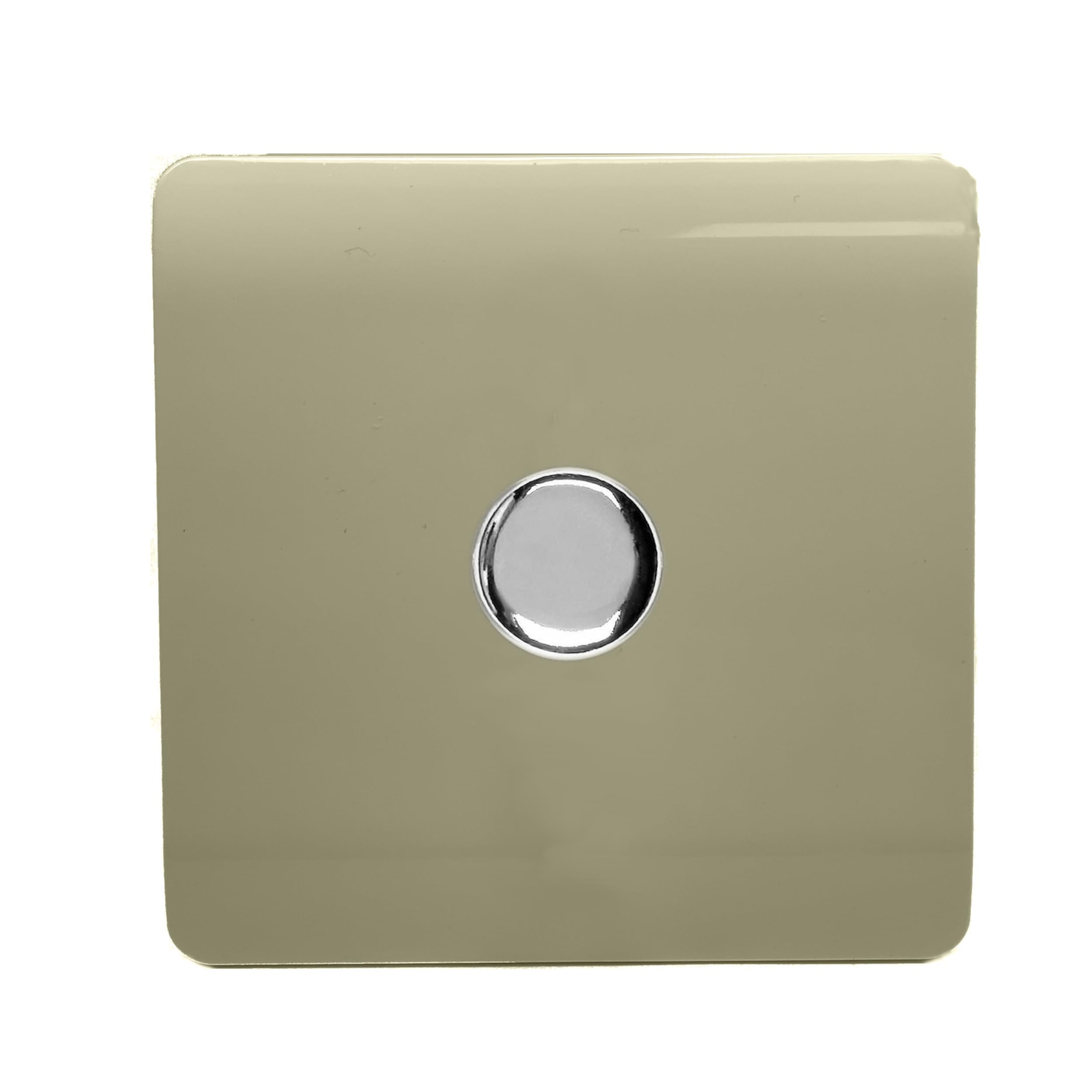 Trendi Artistic Modern Glossy Tactile 1 Gang 2 Way 120w LED Dimmer Switch Champagne Gold