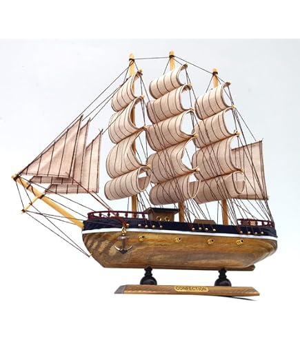 Amazon.com: Zingz & Thingz Ahoy Collection Wooden Passat Ship