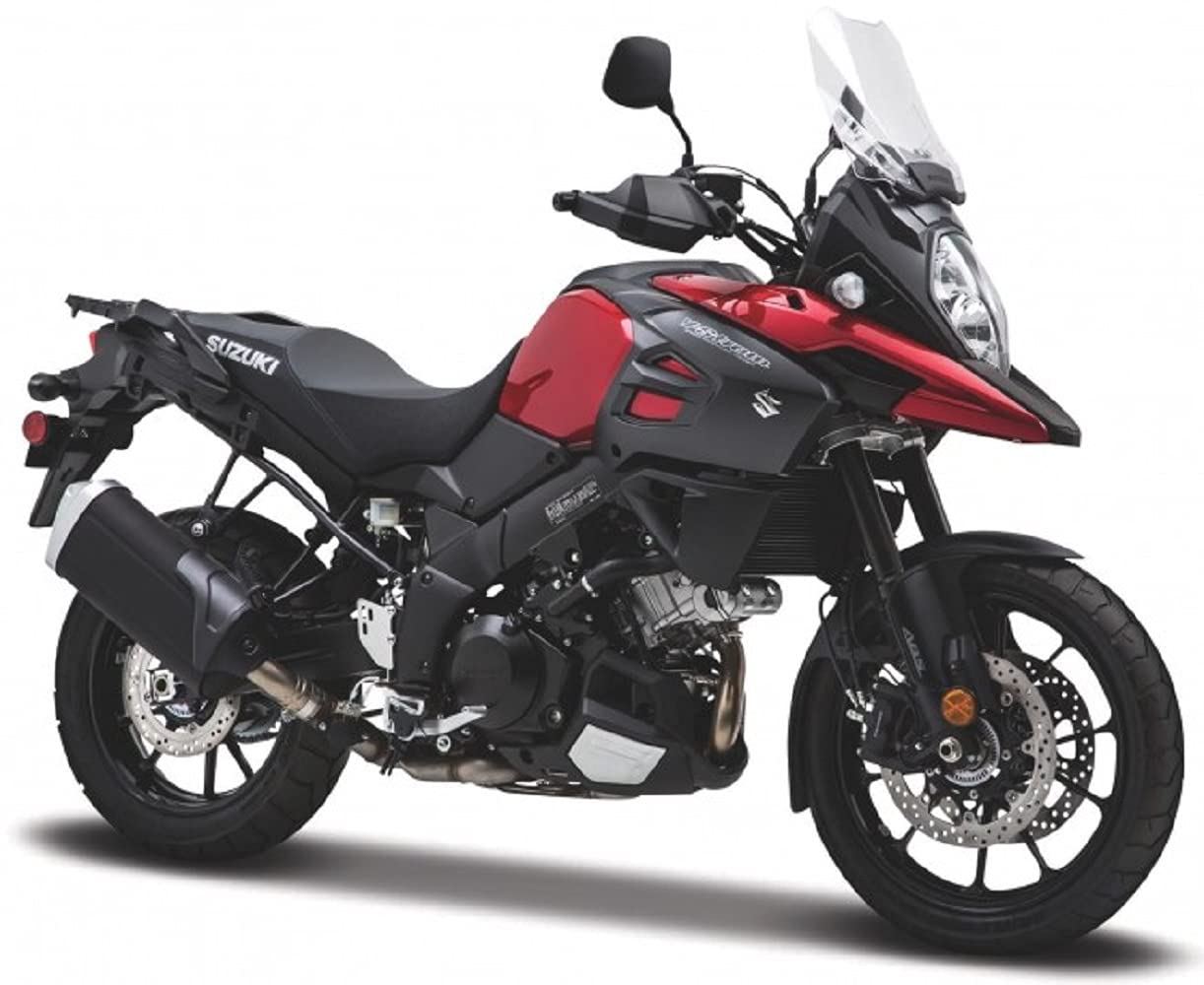 Maisto MAI20-31101-19130, Suzuki V-Stromm, Red/Black, 1:12, Finished Model