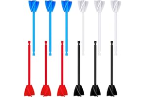 LAUWELL 12 Pieces Epoxy Mixer Attachment for Drill Helix Paint Mixer Reusable Paint Stirrers Drill Attachment for Resin for Jewelry Resin Casting Molds (Red, Blue, Black, White)