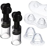 4 Pcs Nipple Corrector for Flat or Inverted Nipples &ndash; Reusable Silicone Suction Cups for Breastfeeding Support