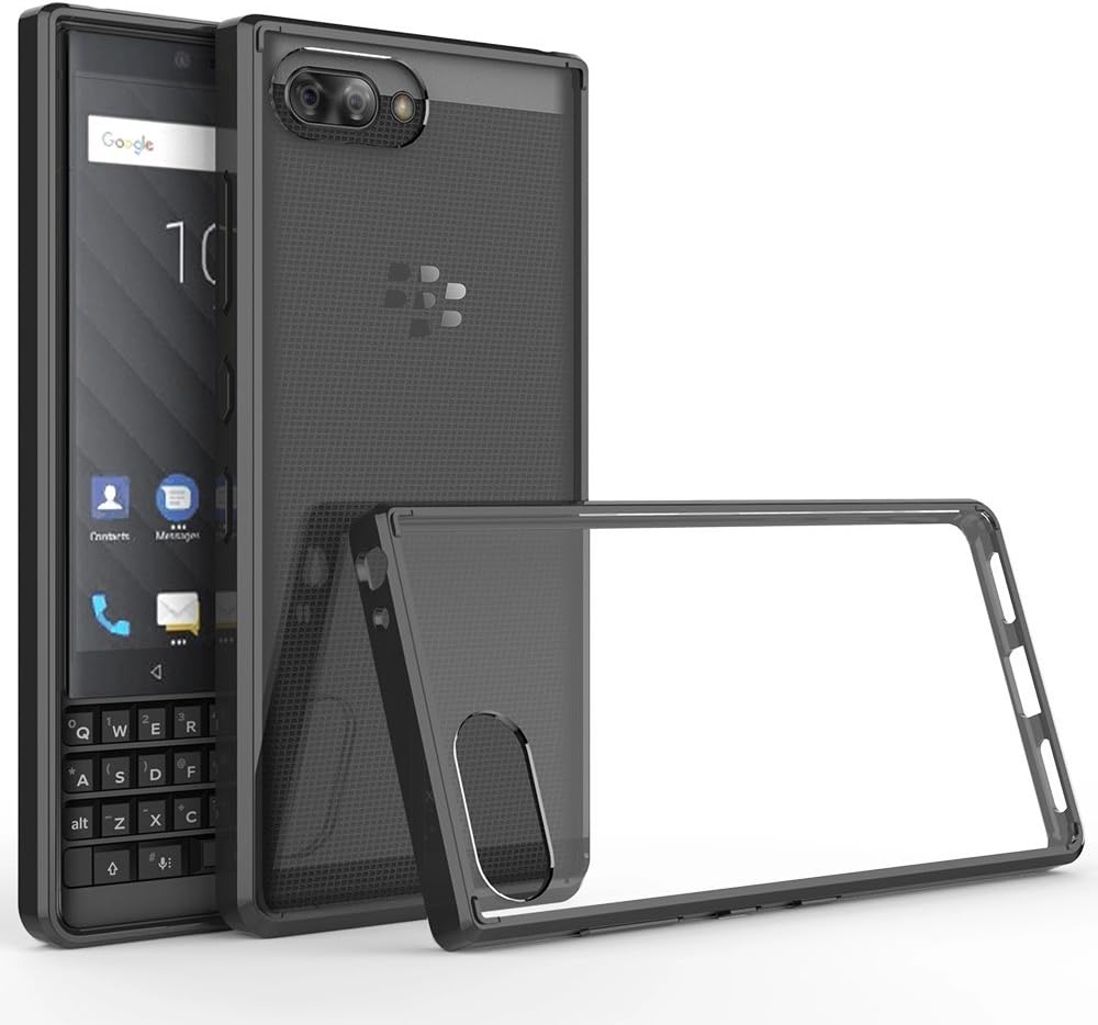 Circlemalls Ultra Slim TPU BlackBerry KEY2 Case and Touch Screen Pen