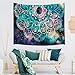 JAWO Mandala Wall Tapestry Abstract Ancient Geometric with Star Field and Colorful Galaxy Wall Hanging Tapestry Blanket for Bedroom Living Room Dorm Wall Decor Art Tapestry Bedspread 71x60 inches