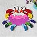 DOUYYE Preschool Children Education Wooden Crab Shape Blocks Jigsaw Puzzles,Indoor Outdoor Kids Play Game,Interactive Letter Number Gifts Toys for 3 4 5 year old and Up Boys and Girls Toddlers Babies