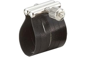 Rovner Products - Ligature & Plastic Cap for Soprano Saxophone - Star Series Ligature for Hard Rubber Mouthpiece (SS-1RVS)
