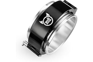 EVIL ENERGY V Band Aluminum, Quick Release V Band Clamp with Flange Intake Intercooler Pipe Clamp (1, 4")