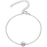 PAVOI 14K Gold Plated Cubic Zirconia Solitaire Diamond Bracelet | Bridesmaid Bracelets | Curb Cable Bracelets for Women