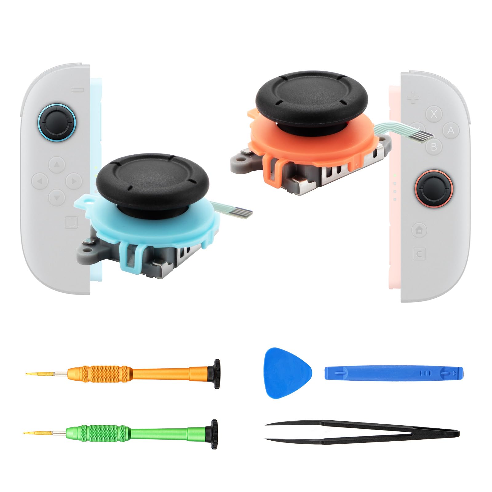 RGEEK Joystick Replacement Comaptible with Switch 2 Controller, Joysticks Repair Tool Kit for Switch 2 Accessory
