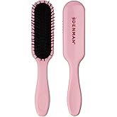 Denman Detangling Brush - Wet $ Dry Hair, Compact Size for Easy Styling - Ideal for Tackling Through Knots - Women, Children, Men -D90 Pink Crush