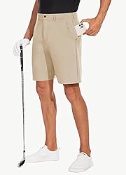 JWM Mens 7" Stretch Golf Shorts - Lightweight
