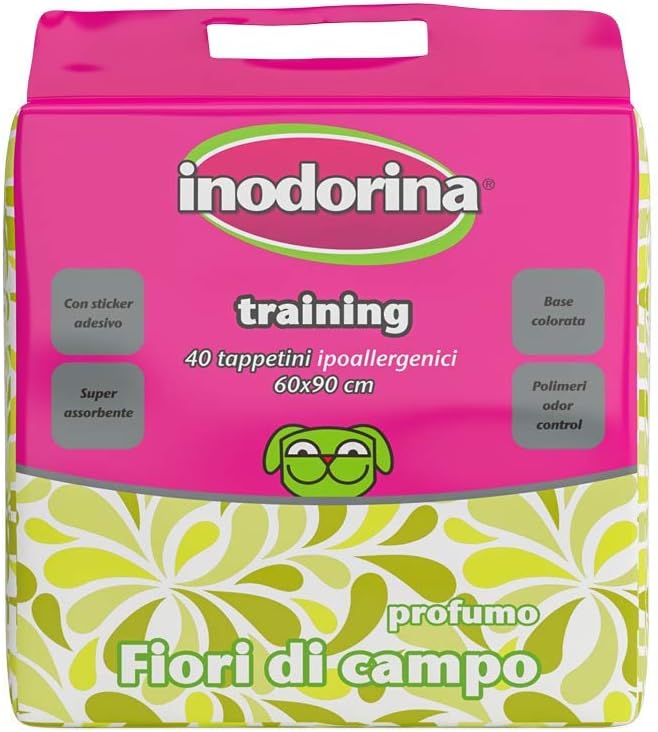 Inodorina Hygienic Dog Mats (60x90 cm, 40 pieces, wildflowers)