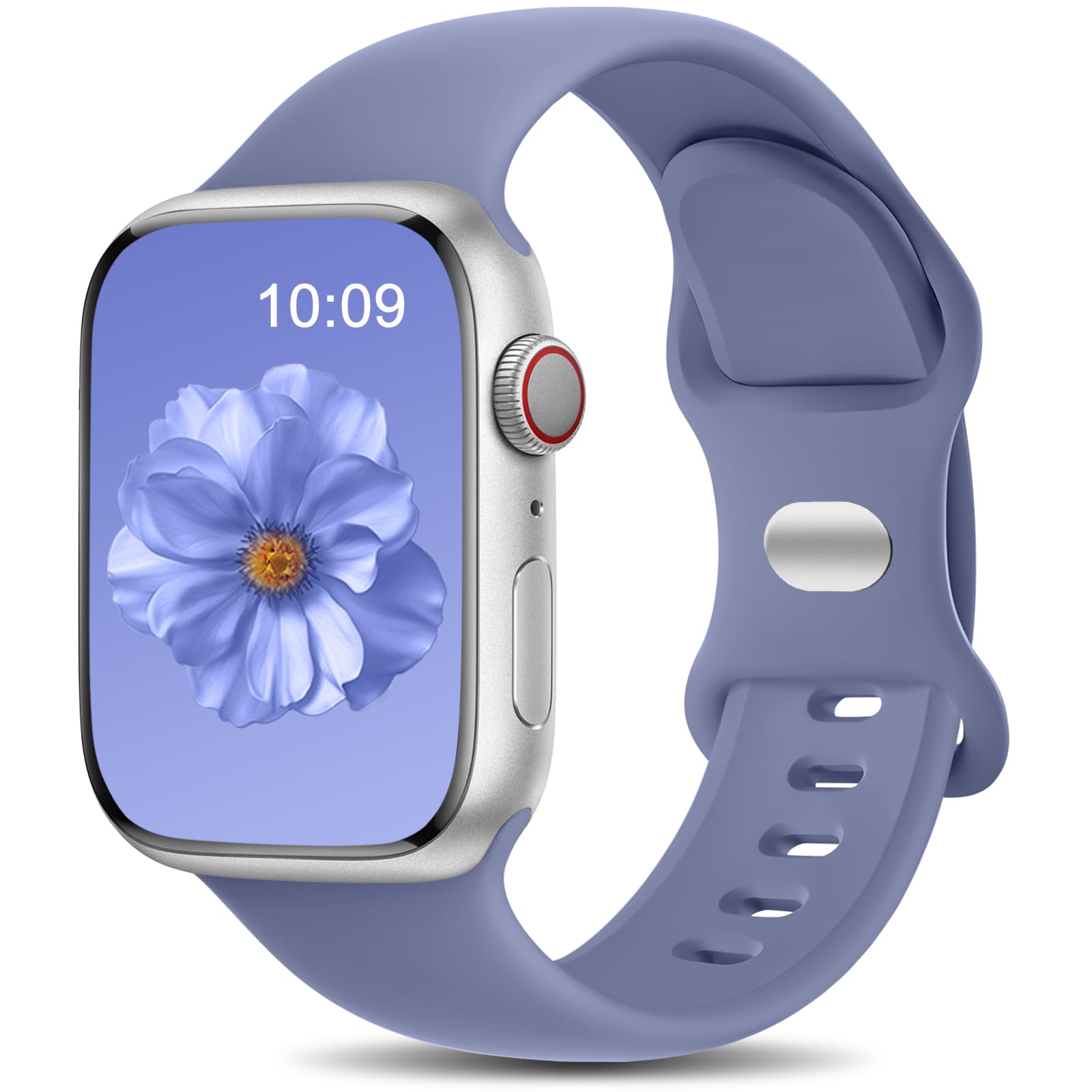 Charlam Compatible with Apple Watch Strap 40mm 41mm 38mm 42mm (Series 10 11) for Women Men, Sport Band Soft Silicone Replacement Straps for iWatch SE Series 11 10 9 8 7 6 5 4 3 2 1 SE 3, BlueGrey